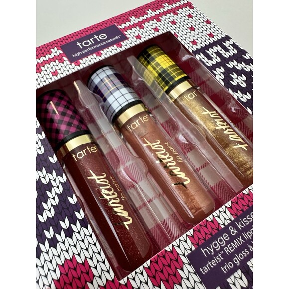 TARTE Lipgloss Hygge & Kisses Tarteist REMIX Trio High-Performance Naturals NEW - Picture 2 of 5